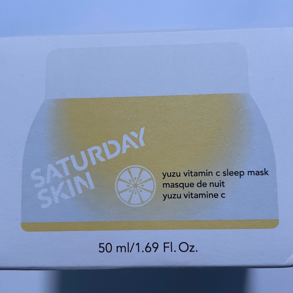 Saturday Skin yuzu vitamin c sleep mask
